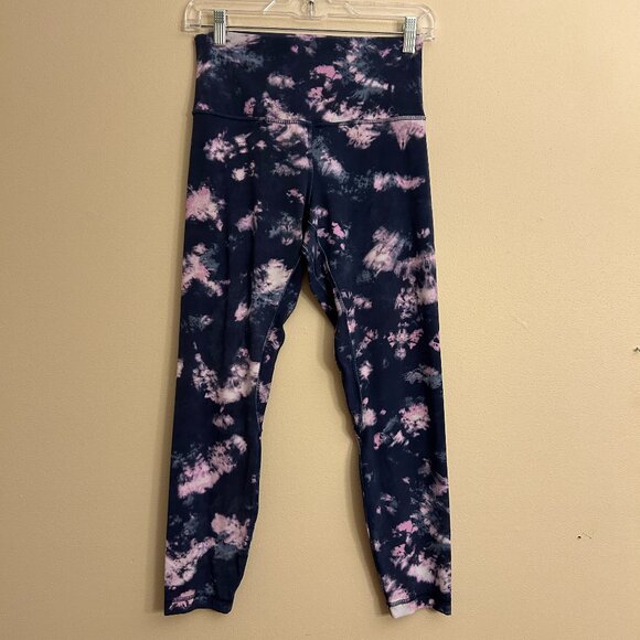 lululemon athletica Pants - Lululemon Align High-Rise Tie Dye Mineral Blue Multicolor Legging Size 8